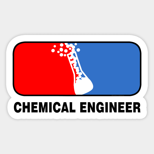 Chemical Engineer League Sticker by Barthol Graphics